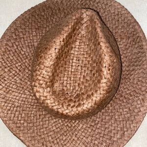 Madewell Straw Hat Women’s  Medium Large M/L Brown Style # NP779 NWT